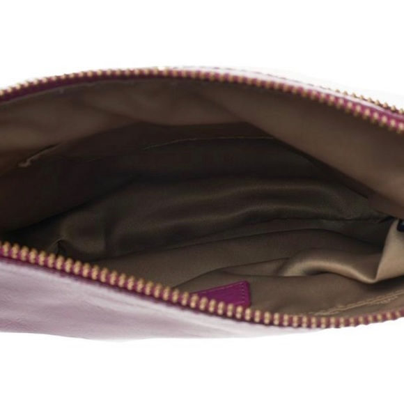 Cole Haan Pink / Fuchsia Crossbody Patent Leather Jitney Sheila Shoulder Bag - Picture 6 of 6